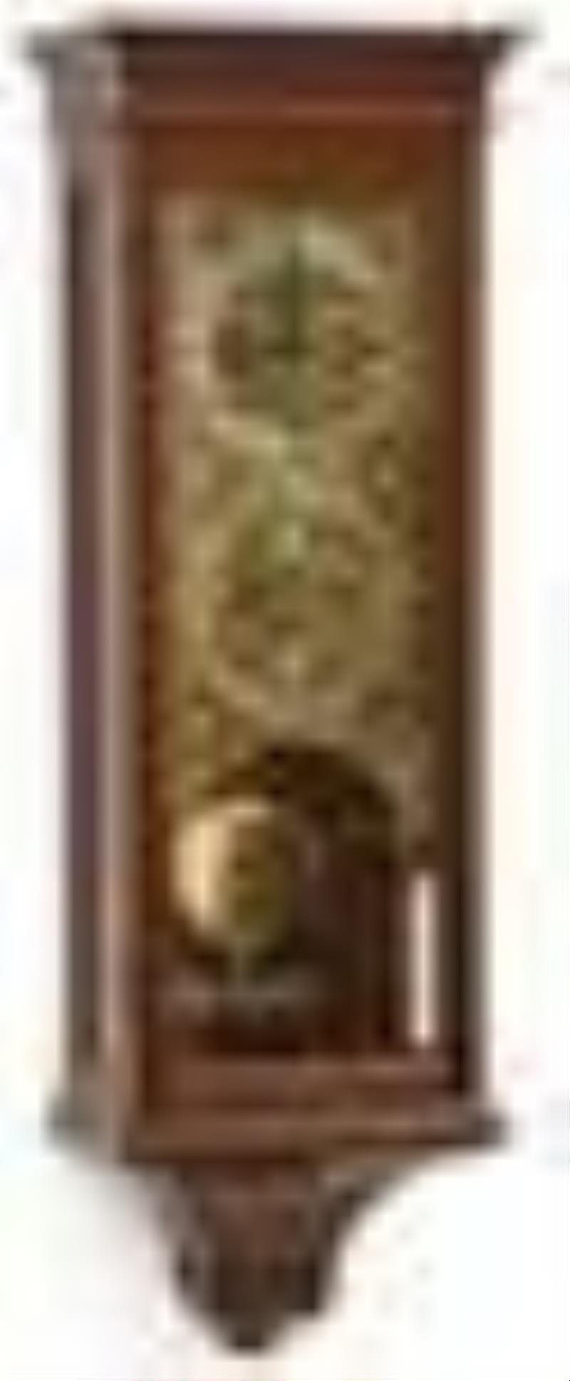 Mahogany & Gilt Brass Double Dial Calendar Clock