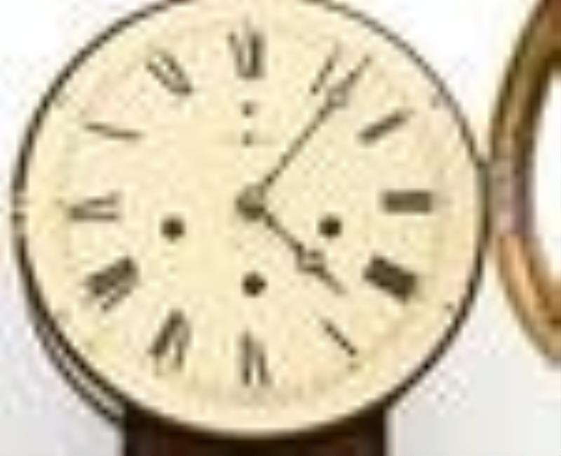 New Haven Westminster Chime Mahogany Wall Clock