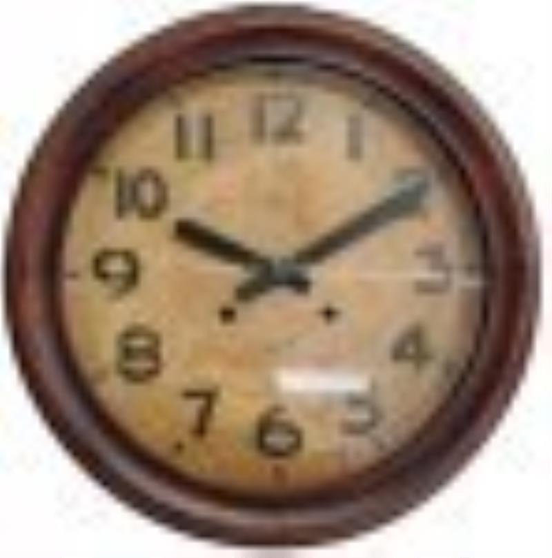 Vintage WWII Seikosha Galley Wall Clock Army Star Dial