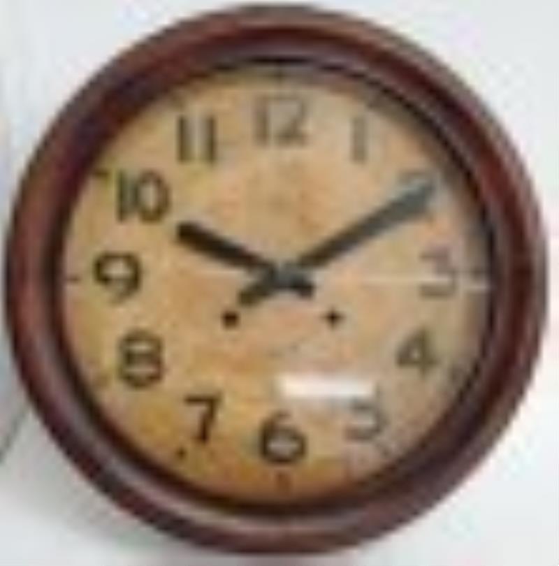 Vintage WWII Seikosha Galley Wall Clock Army Star Dial
