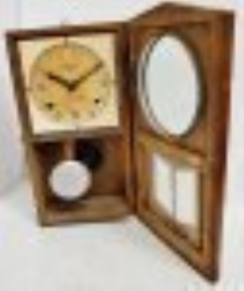 Meiko Art Deco Japanese Pendulum Wall Clock