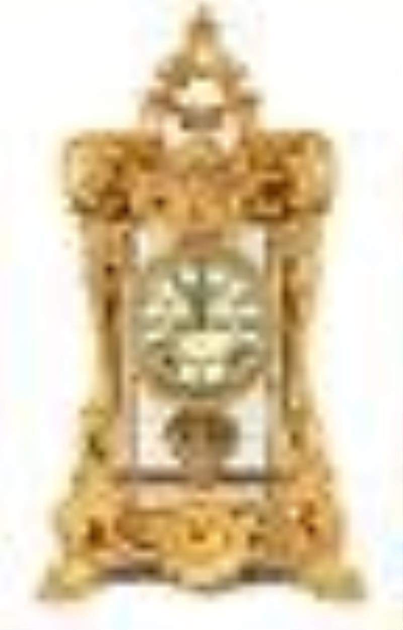 Fine Ansonia Gilt Bronze Shelf Clock
