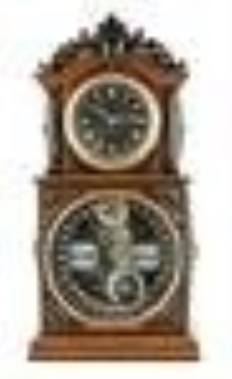 Ithaca 3 1/2 Parlor Calendar Shelf Clock