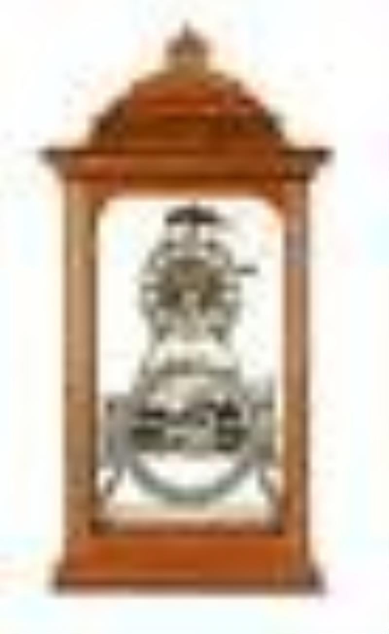 Re-issue Ithaca Boxed Skeleton Calendar Clock