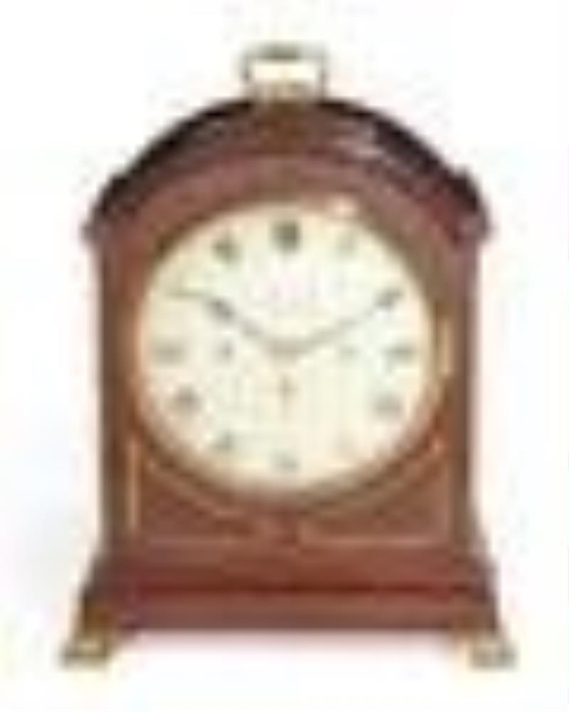 A George III style quarter chiming bracket clock
