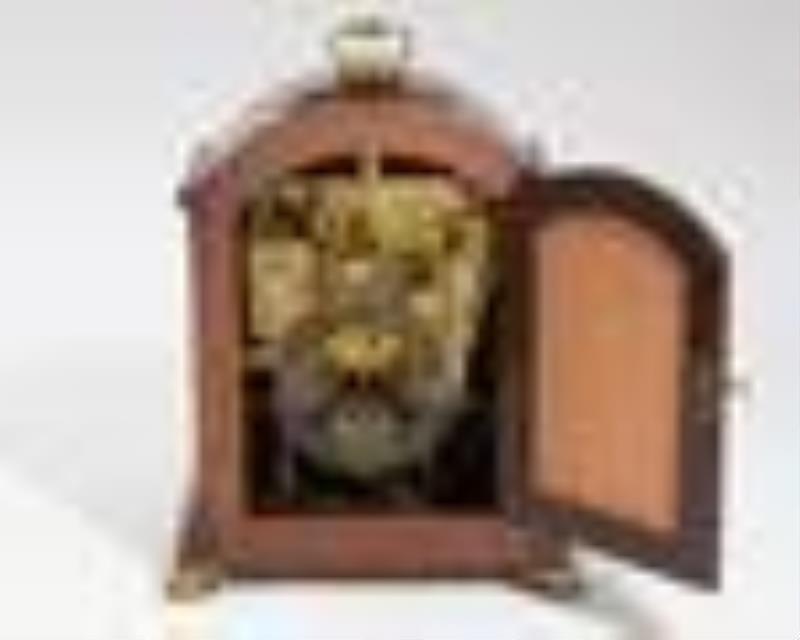 A George III style quarter chiming bracket clock