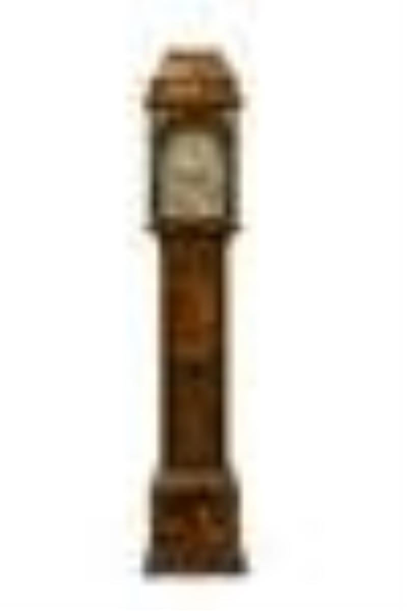 A George I Chinoiserie decorated tall case clock