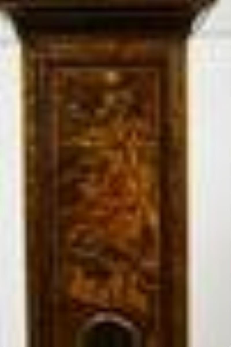 A George I Chinoiserie decorated tall case clock
