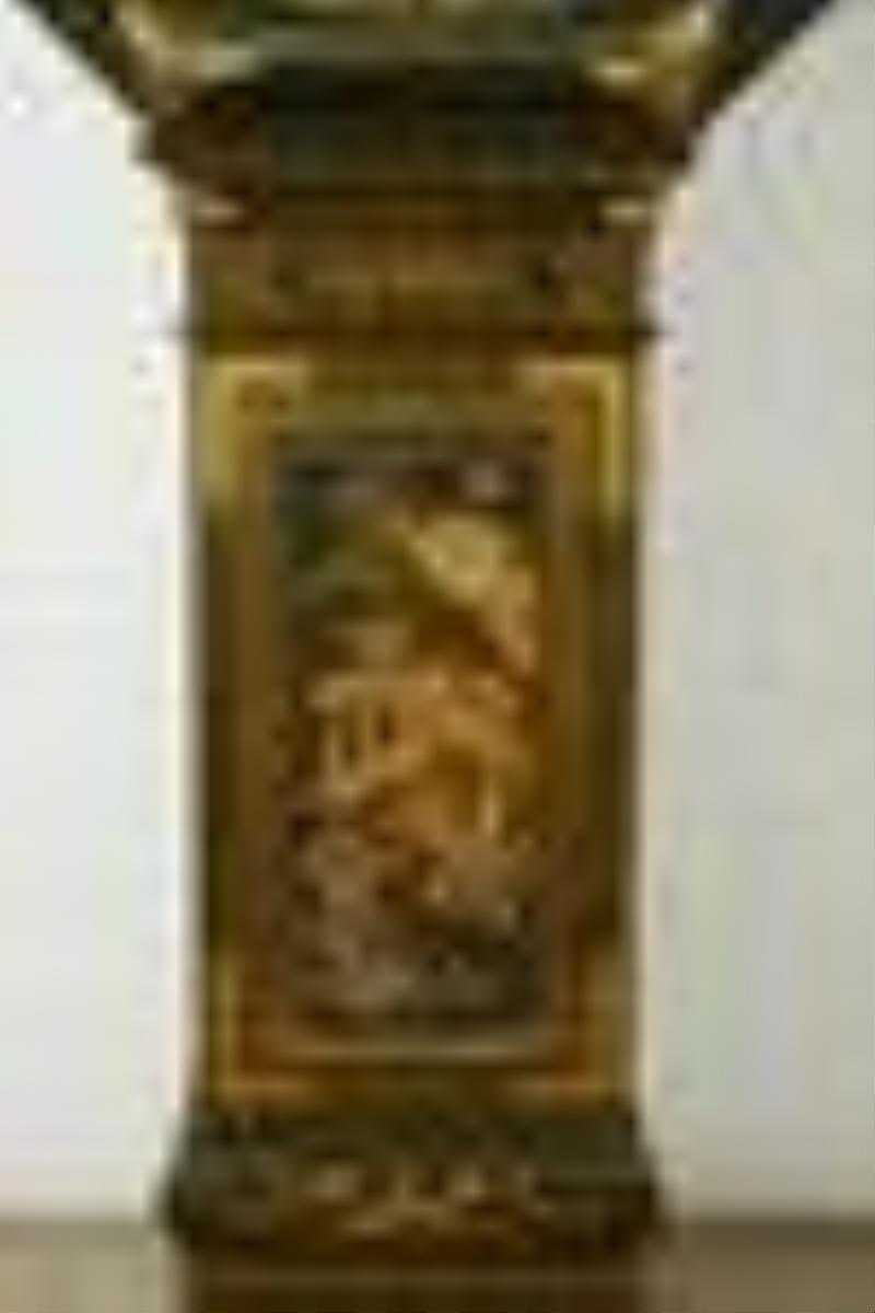A George III Chinoiserie decorated tavern clock