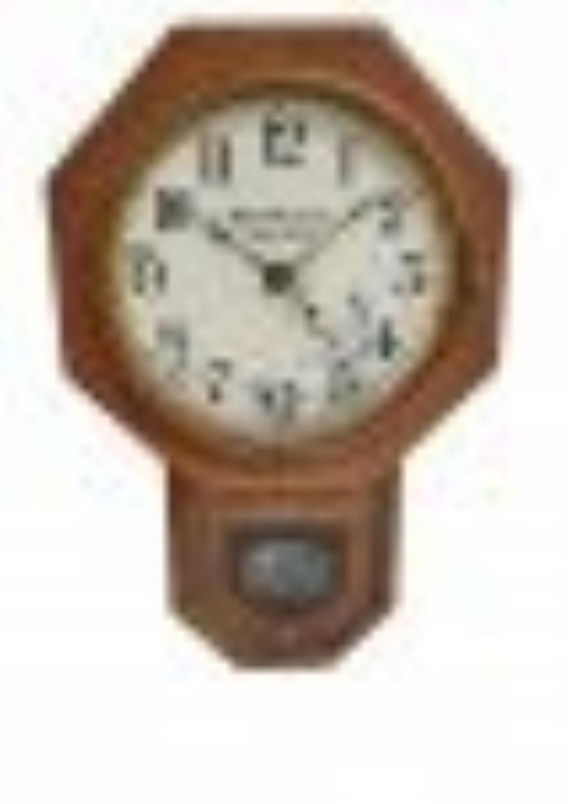 Rare Seth Thomas For Ball Watch Co. Schoolhouse Clock