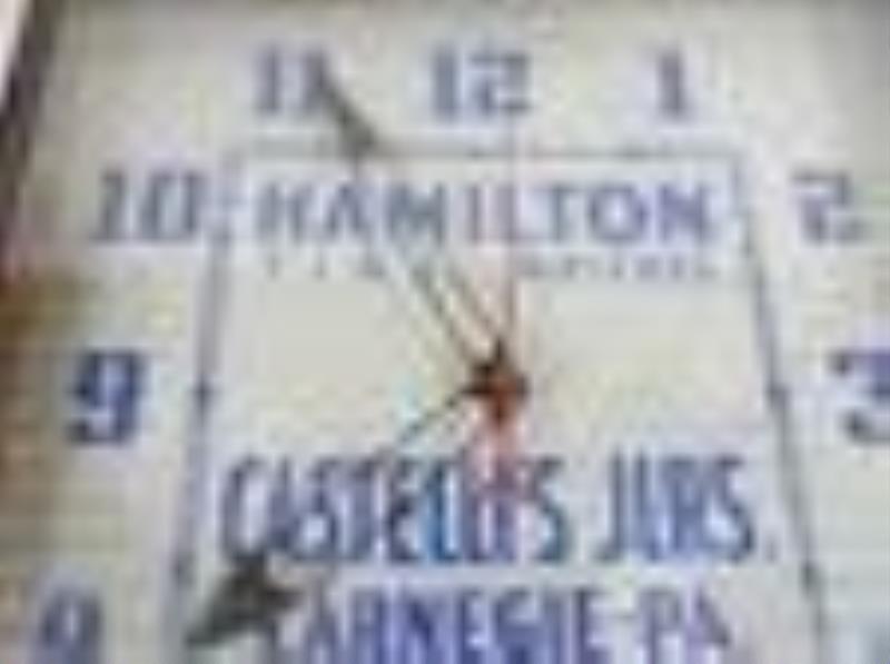 Hamilton Fine Watches advertising clock