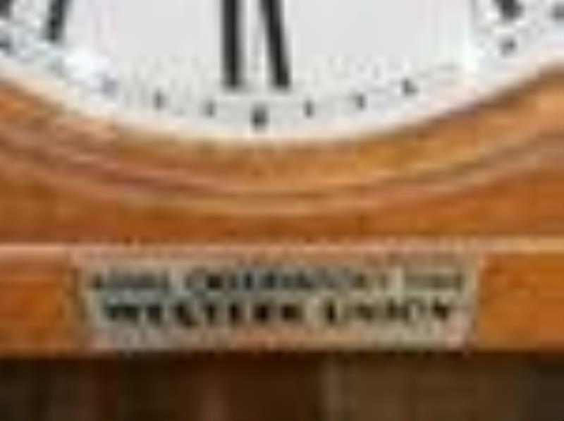 Western Union naval observatory time self winding clock