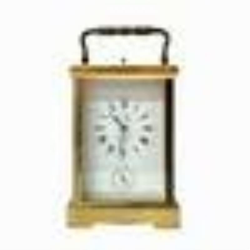 L'Epee French Gilt Brass Case Carriage Alarm Clock