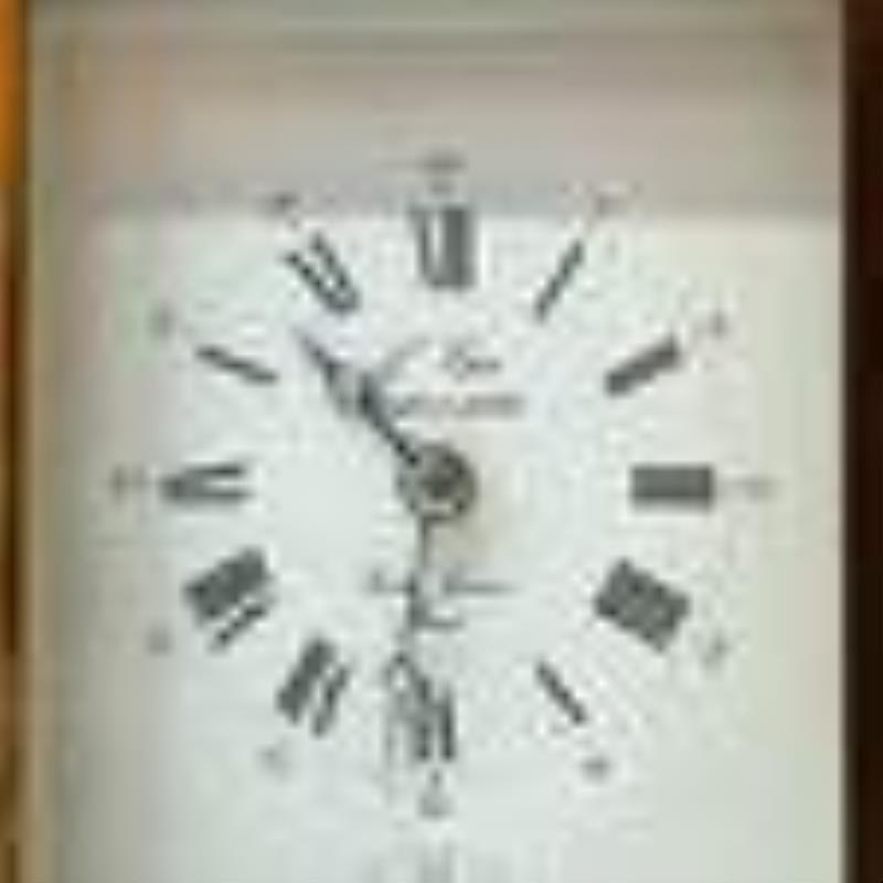 L'Epee French Gilt Brass Case Carriage Alarm Clock