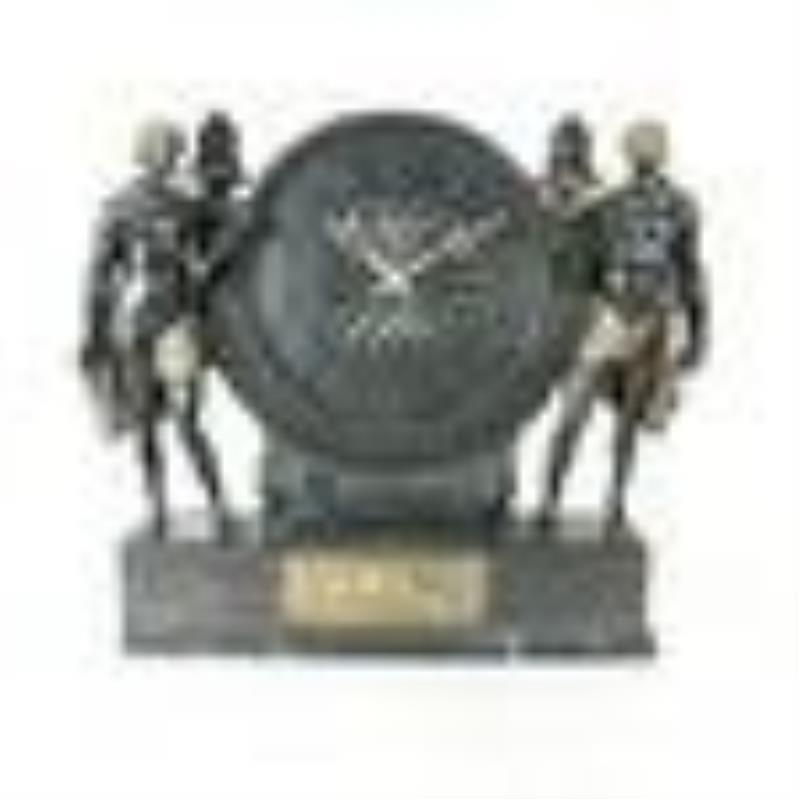 Art Deco Patinated Bronze Mantel Clock