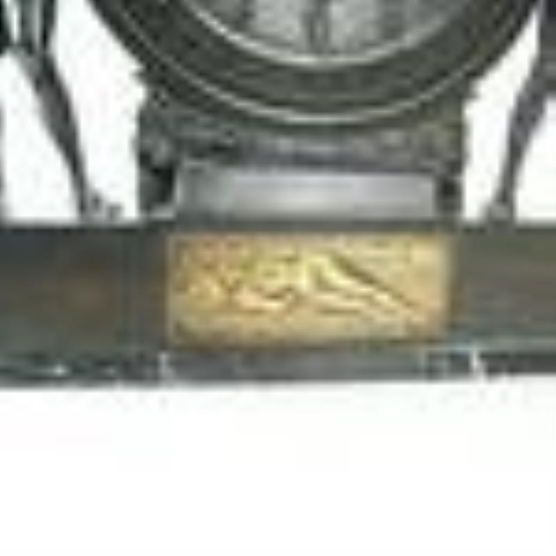 Art Deco Patinated Bronze Mantel Clock