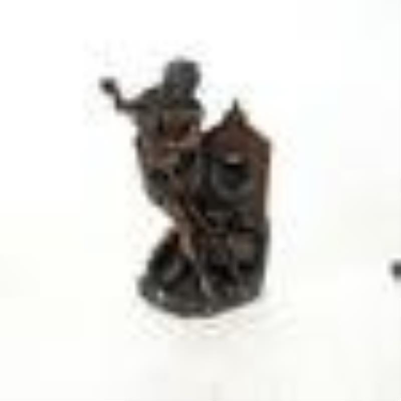 Three Wood & Metal Clock or Pocket Watch Holders