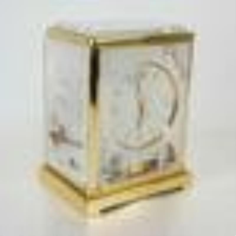 Le Coultre Chinoiserie Gilt Metal Mantel Clock