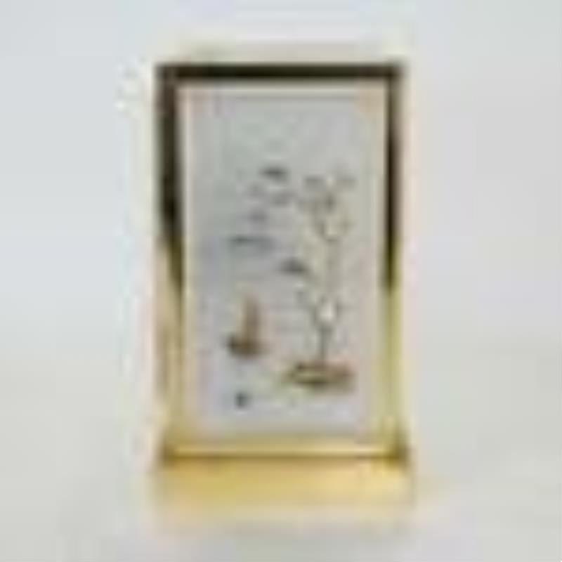 Le Coultre Chinoiserie Gilt Metal Mantel Clock