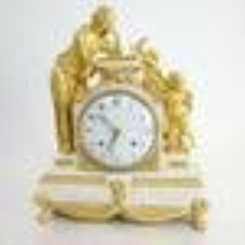 19th C. Louis XVI-Style Mantel Clock