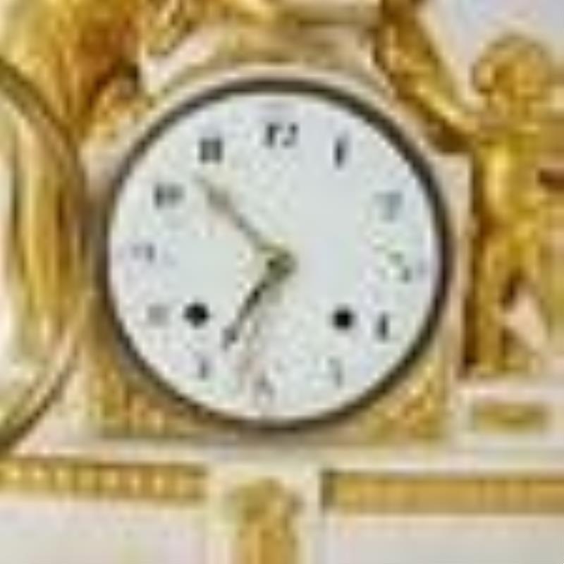 19th C. Louis XVI-Style Mantel Clock
