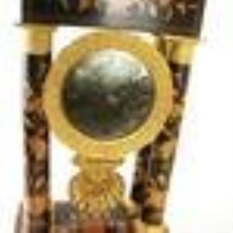 19th C. French Empire Portico Clock