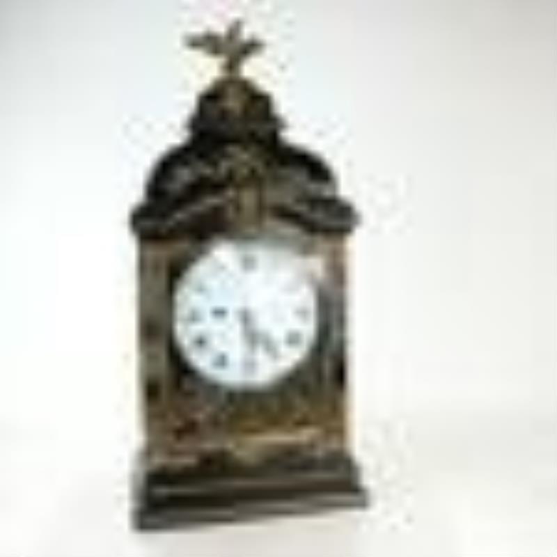 Louis Philippe Gilt & Ebonized Bracket Clock