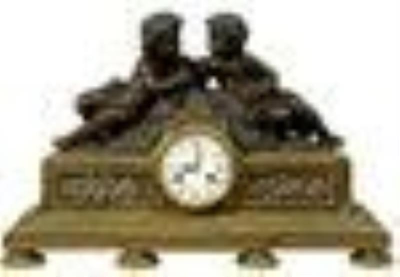 Jean-Jacques Feuchere (French 1807-1852) Mantle Clock