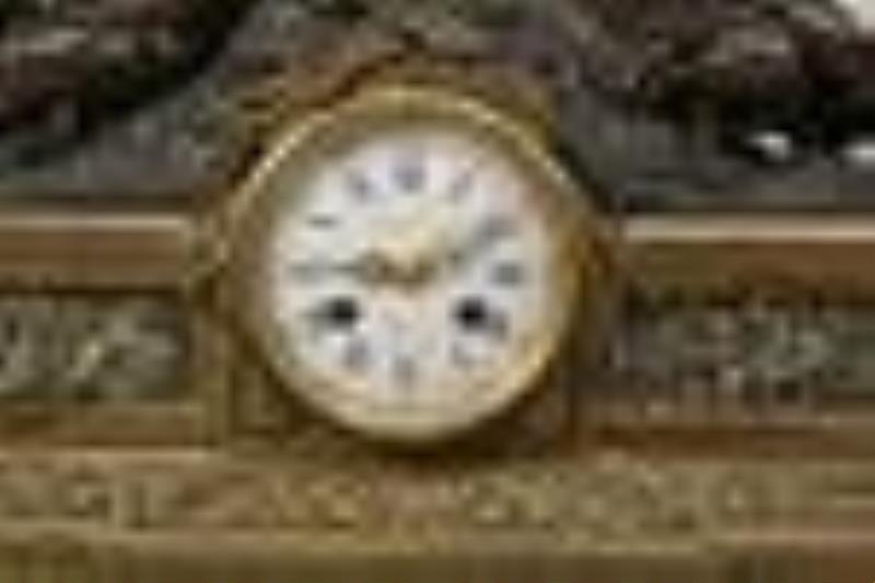 Jean-Jacques Feuchere (French 1807-1852) Mantle Clock