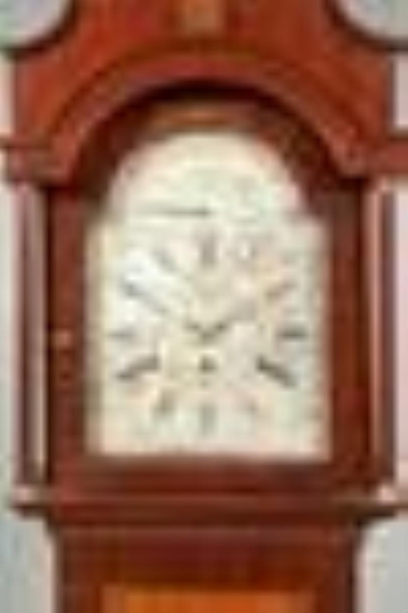 Federal Inlaid Mahogany Musical Tall Case Clock
