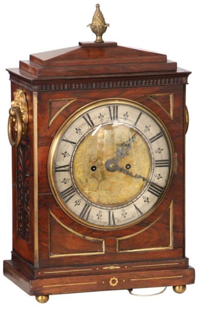 Double Fusee Bracket Mantle Clock