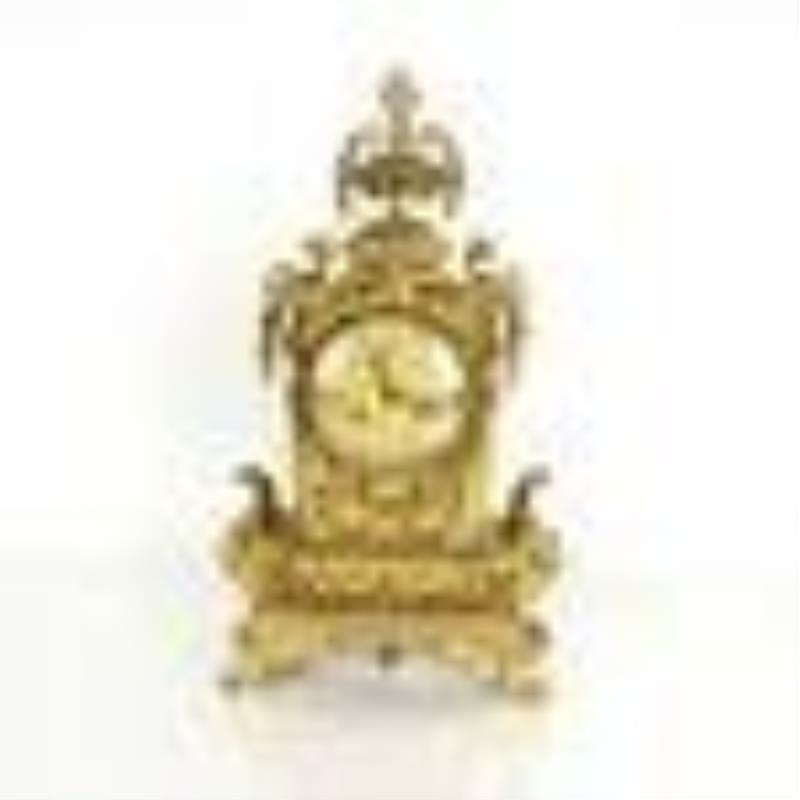 Bronze Dore Mantel Clock