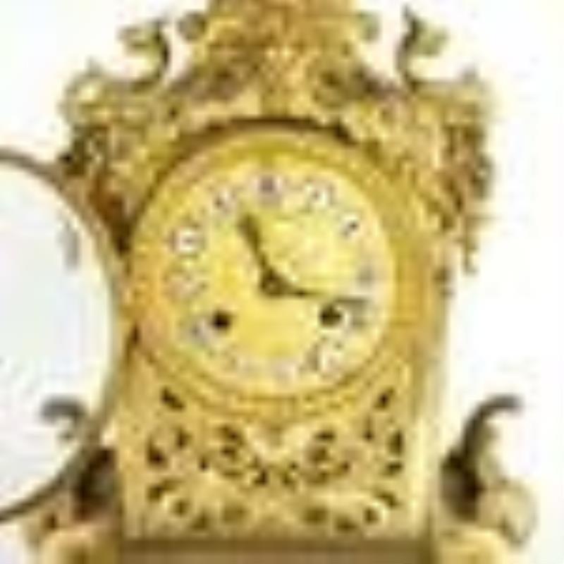 Bronze Dore Mantel Clock