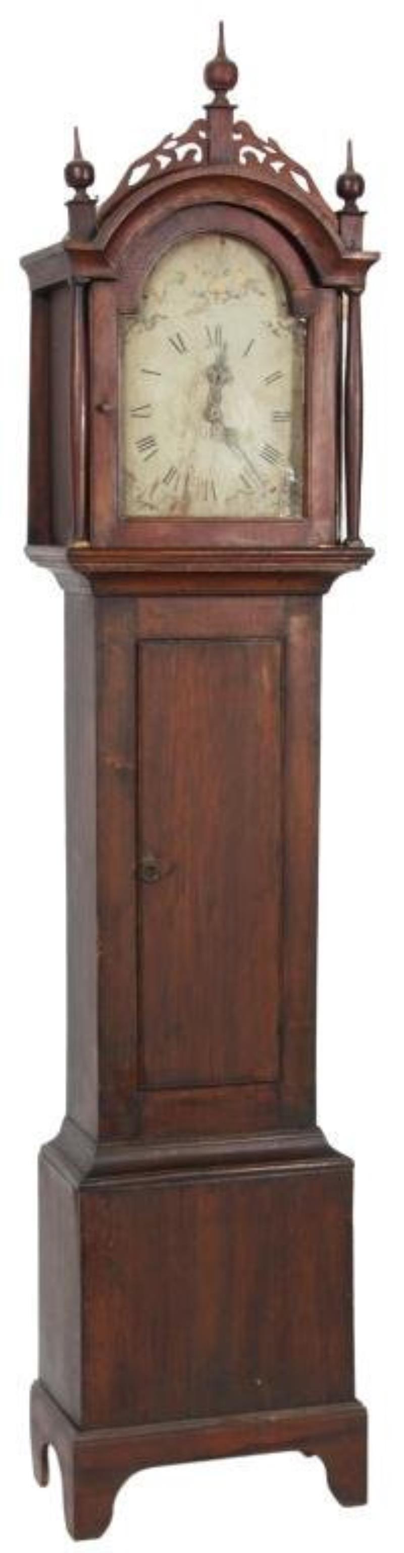 Early Wood Works Tall Case Clock