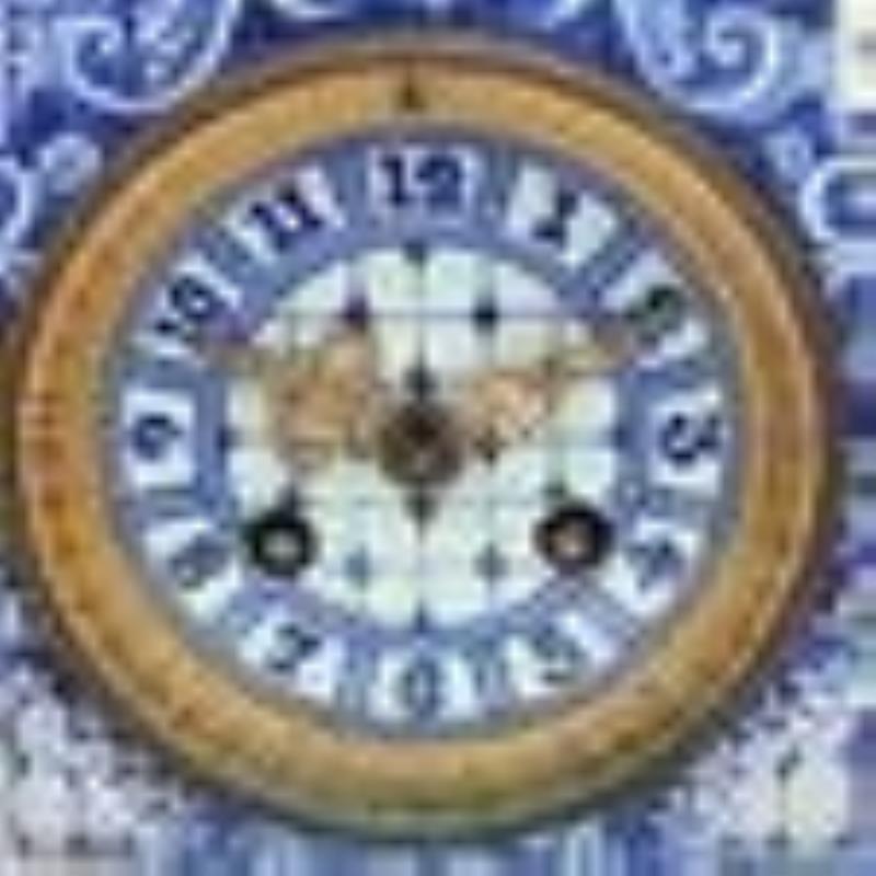 Continental Delft Clock