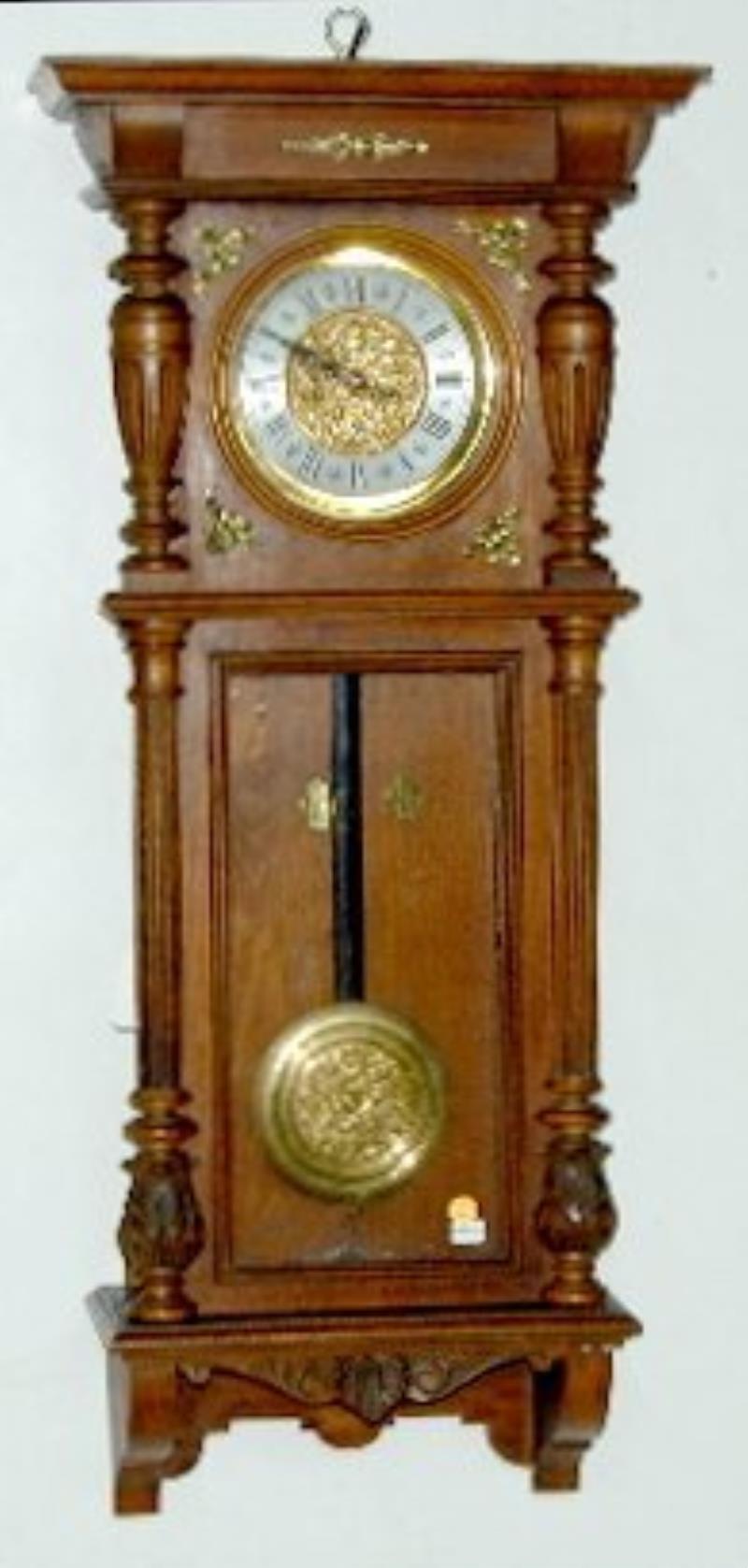 Junghans 2 Wt. Embossed Vienna Regulator Clock