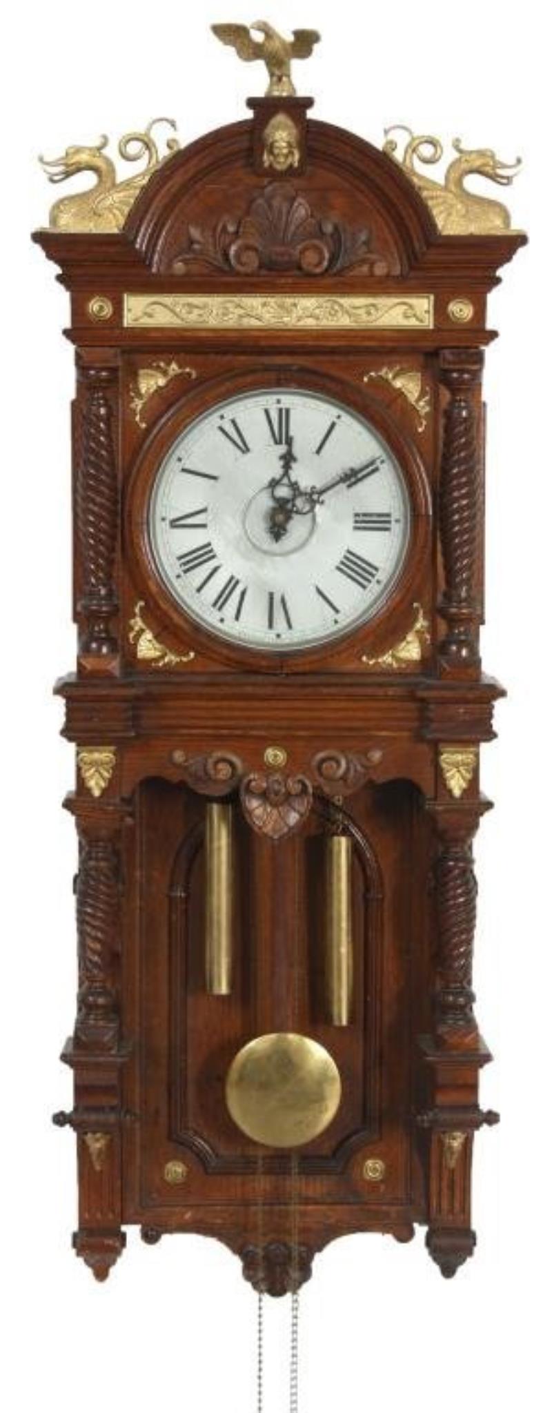 Waterbury Augusta Weight Driven Wall Clock