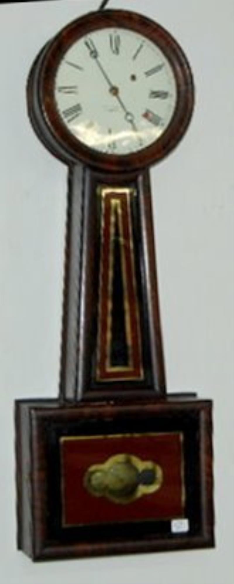 J.E. Caldwell Weight Driven Banjo Clock