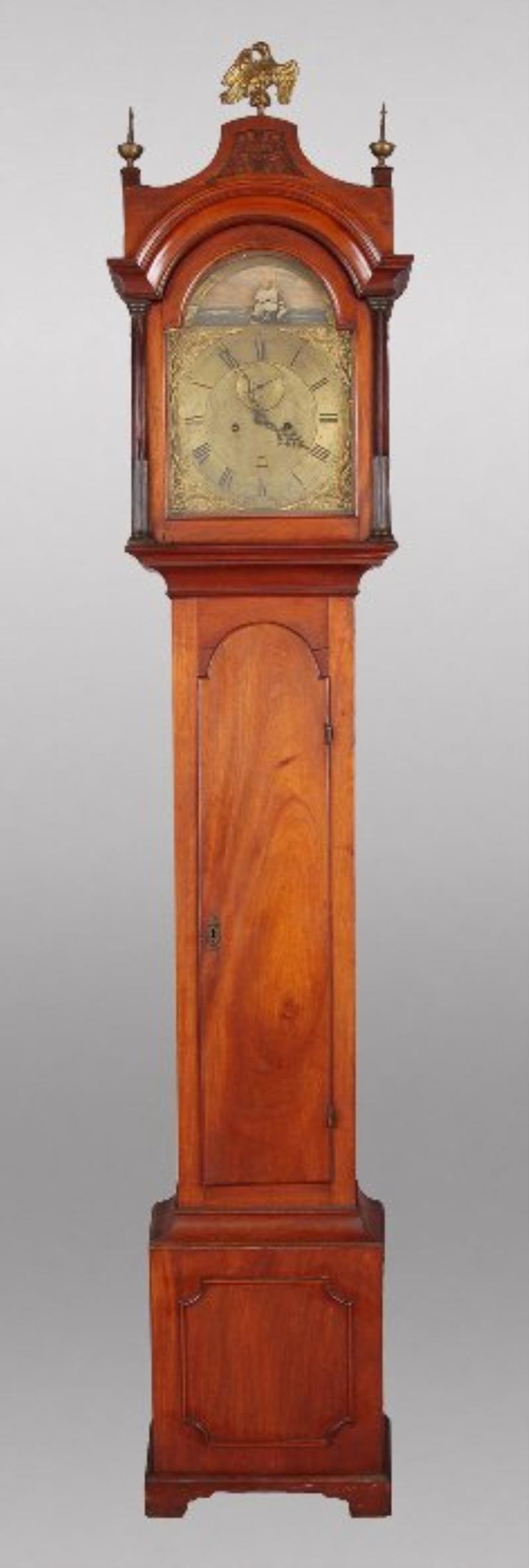 English George III mahogany longcase clock,