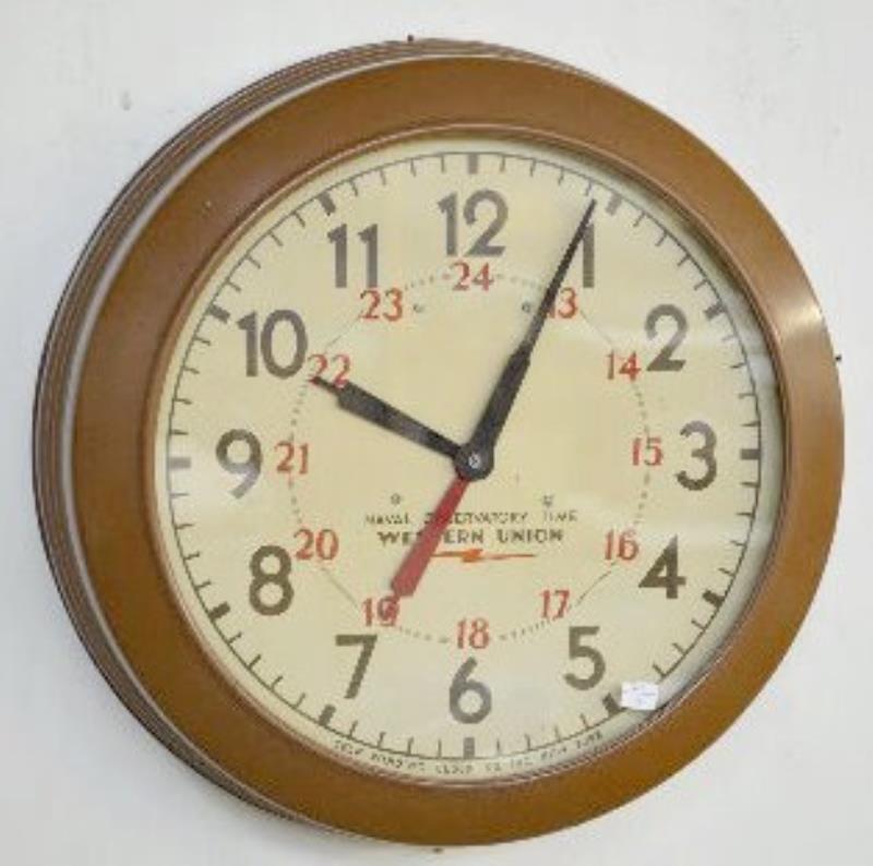 Naval Observatory Time Round Wall Clock