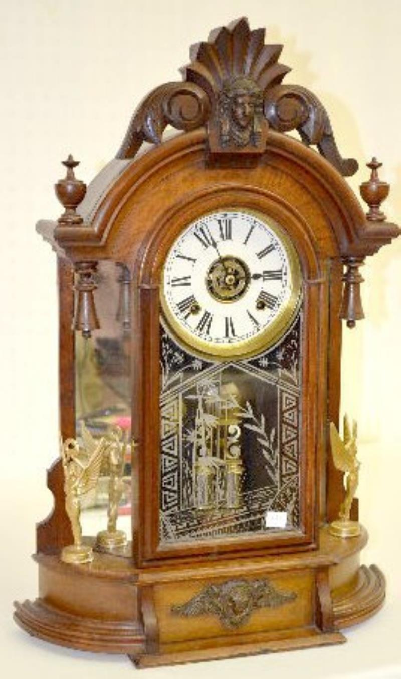 Ansonia “Triumph” Mirror Side Parlor Clock