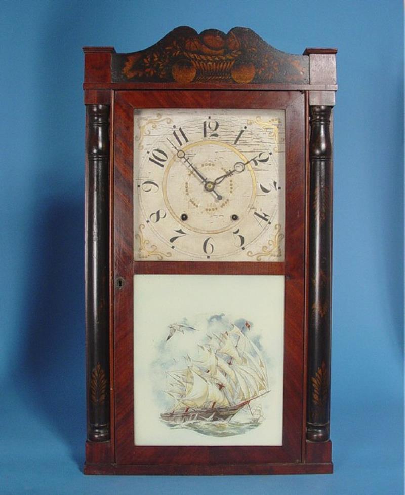 Henry Terry Stencil Case Shelf Clock