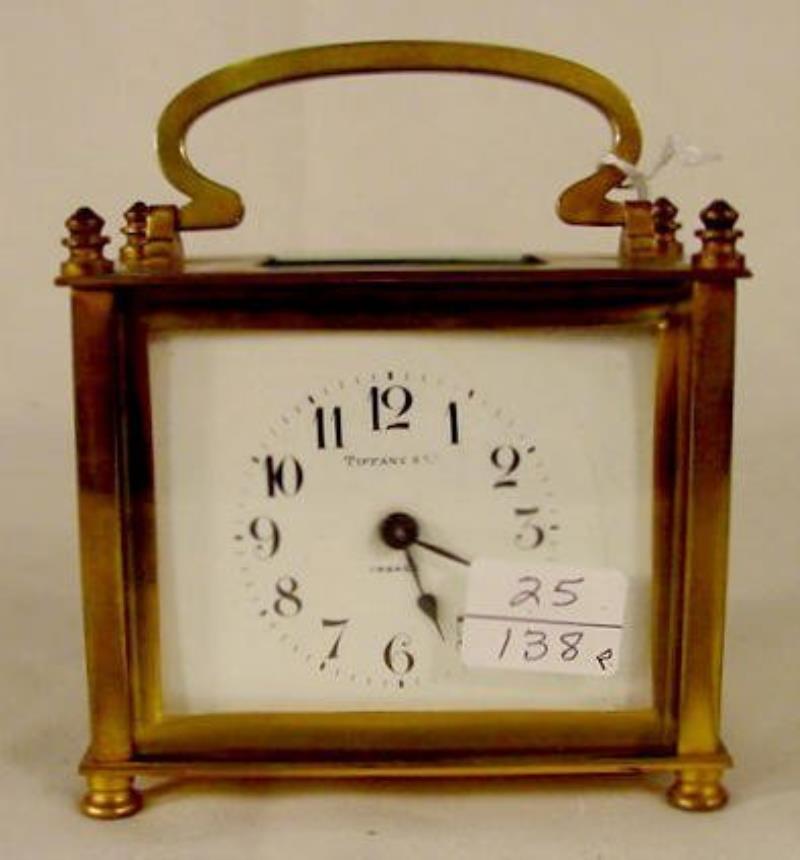 Tiffany & Co. Brass Carriage Clock