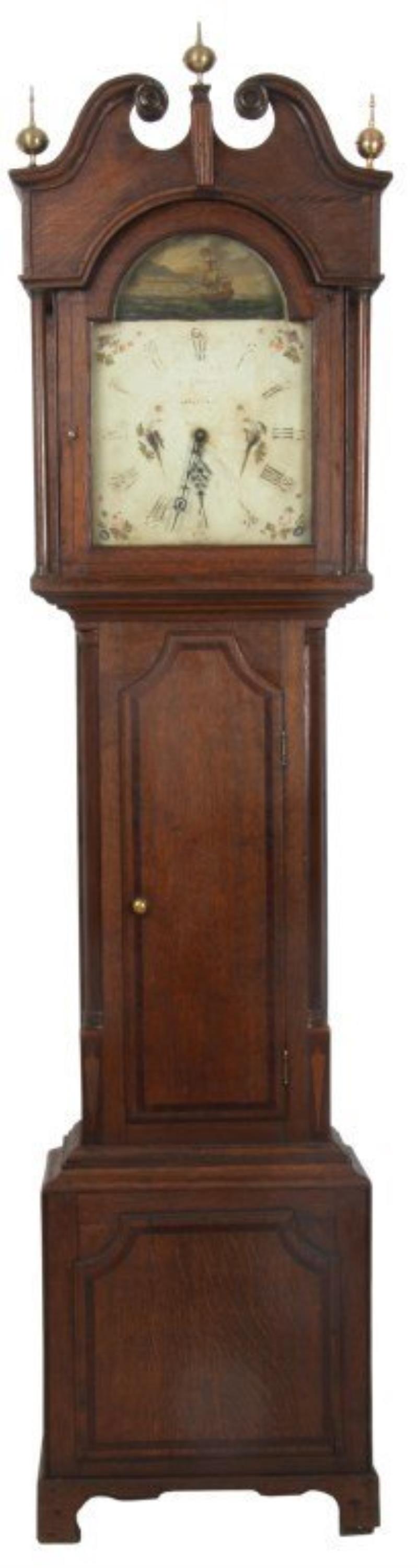 Early Oak Standing Floor Clock