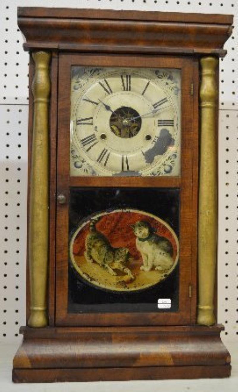 Seth Thomas Rosewood Gilt Column Shelf Clock