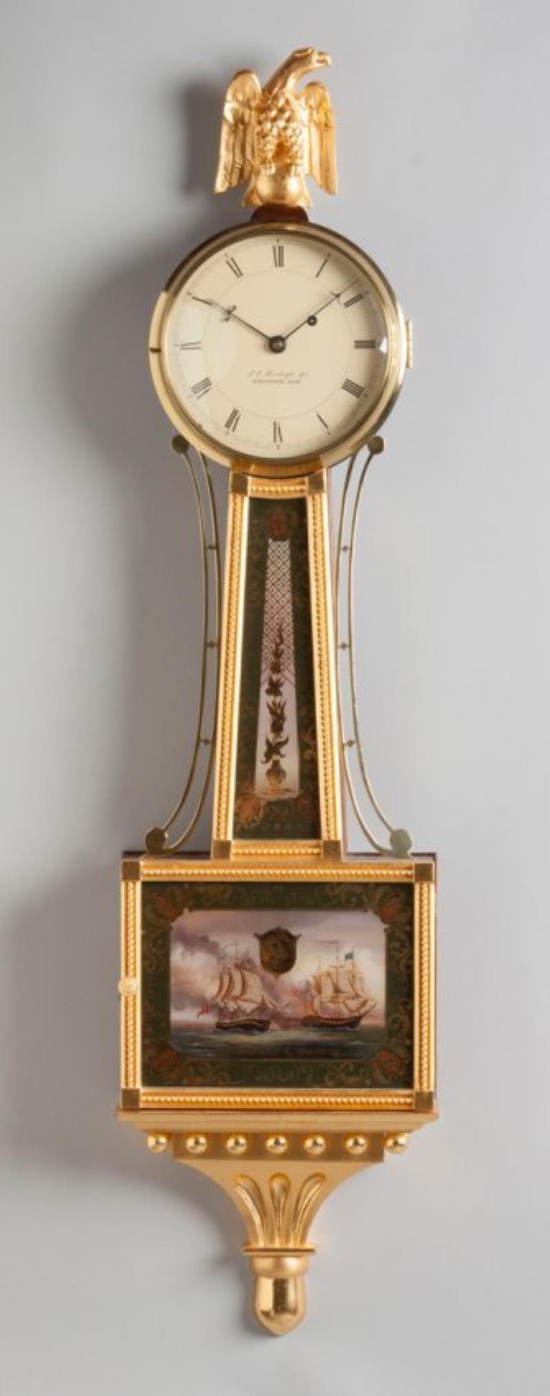 T.E. Burleigh Jr., Winchester, MA, Presentation Banjo Clock