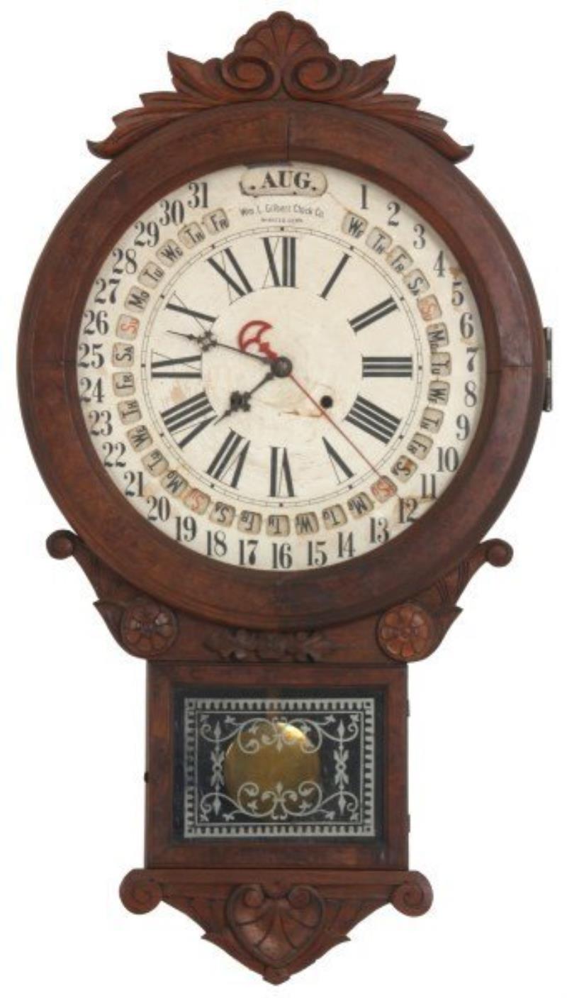 Gilbert Maranville Office Drop Calendar Clock