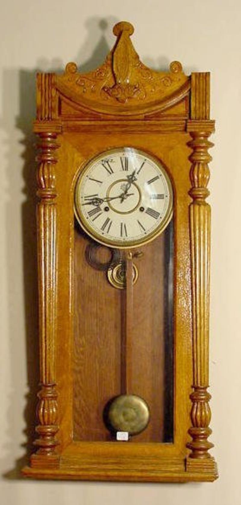 Waterbury Wall Regulator Clock