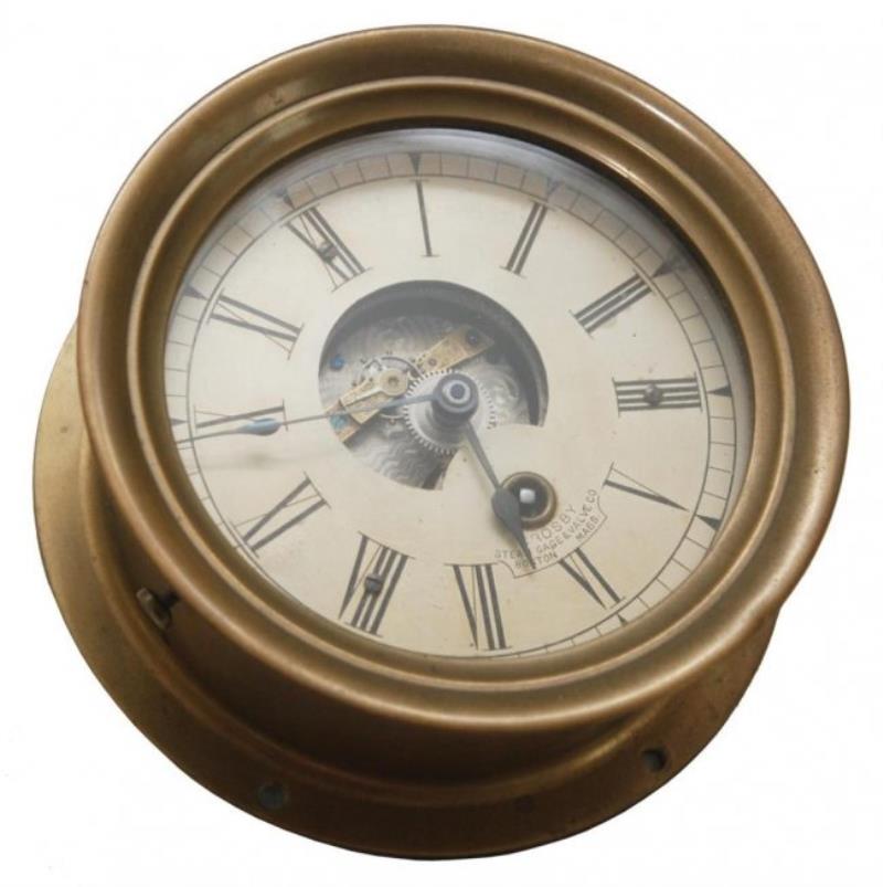 CROSBY STEAM GAGE & VALVE CO BRASS CLOCK