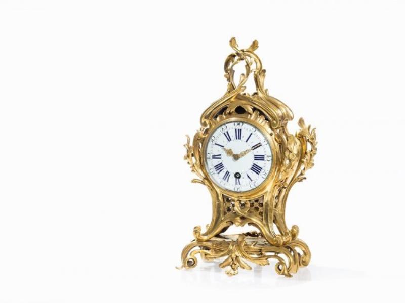 Le Faucheur, Ormolu Bronze Louis XV-Clock, Paris,